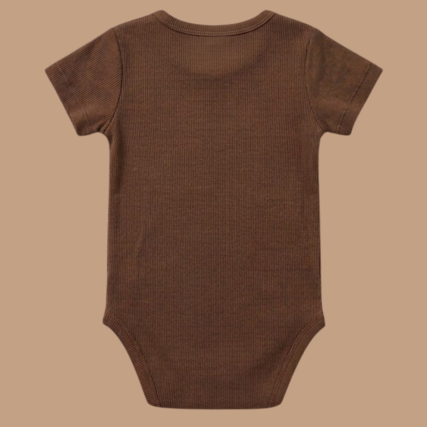 Chocolate Organic Short Sleeve Bodysuit