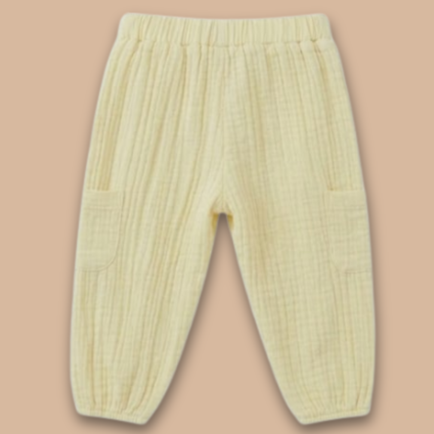 Summer Breeze Organic Muslin Short Sleeve Henley T-shirt With Lounge Pant Set
