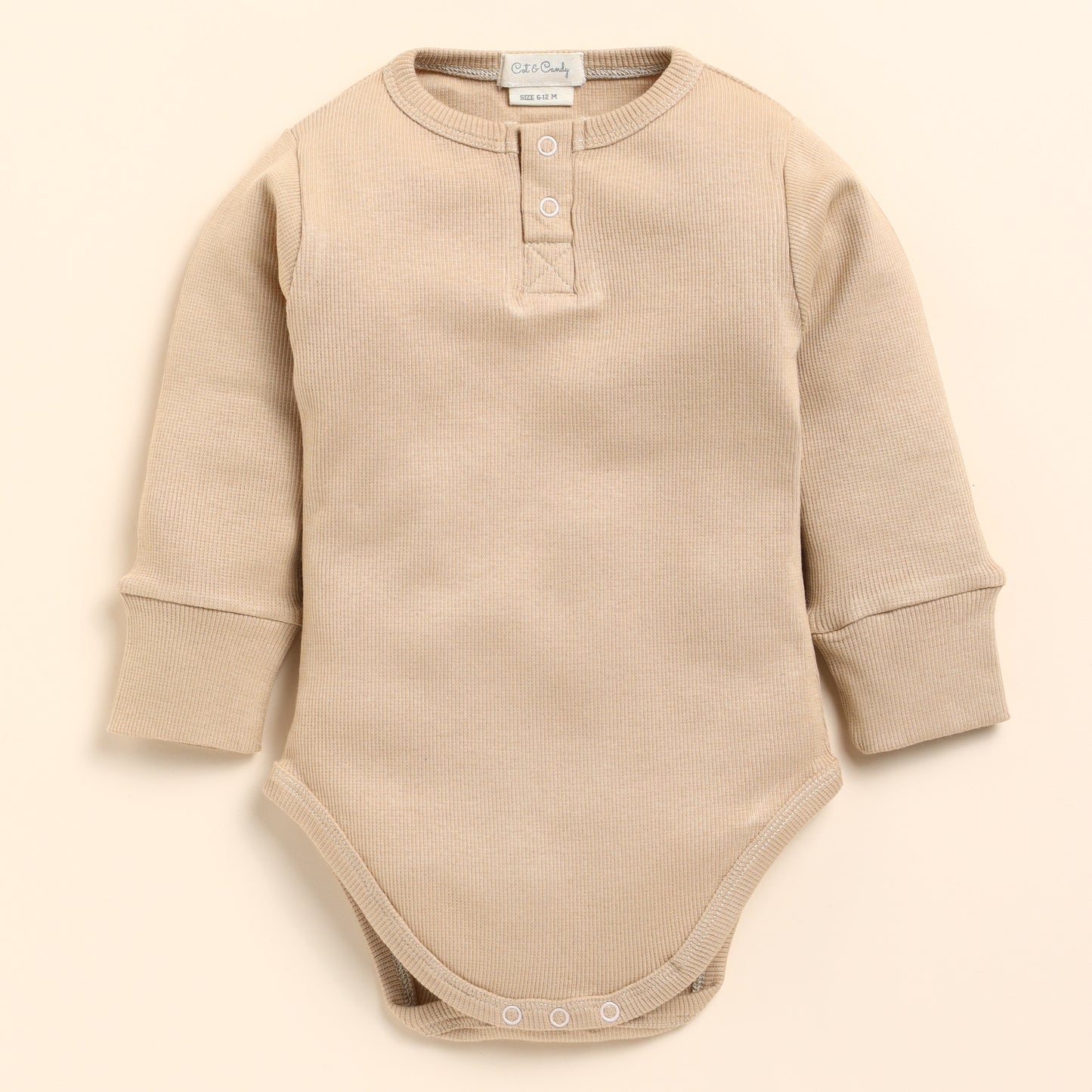 latte Organic Long Sleeve Bodysuit