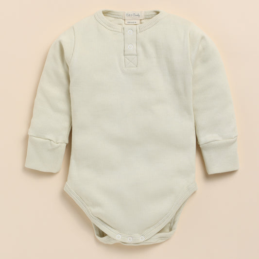 Oatmeal Organic Long Sleeve Bodysuit