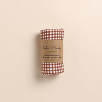 Load image into Gallery viewer, Ginger Gingham Organic Swaddle Wrap
