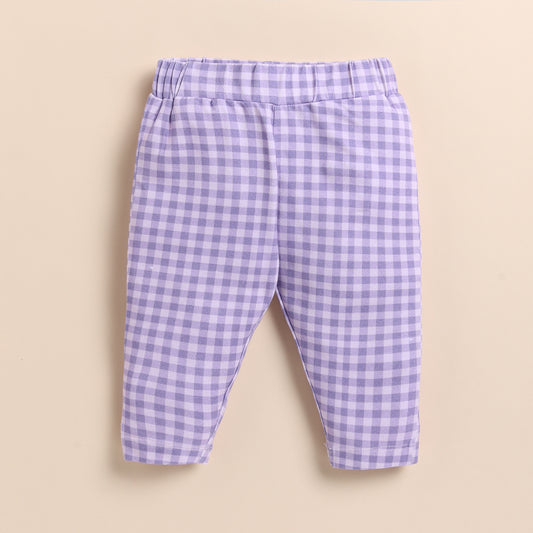 Orchid Gingham Organic Leggings