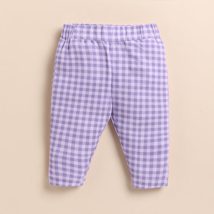 Buy Orchid Gingham Organic Leggings