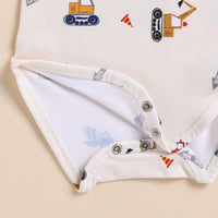 Load image into Gallery viewer, Shop Construction Organic Long Sleeve Bodysuit for your 0-24 months baby - CotandCandyBaby
