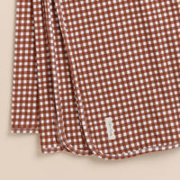 Load image into Gallery viewer, Ginger Gingham Organic Swaddle Wrap
