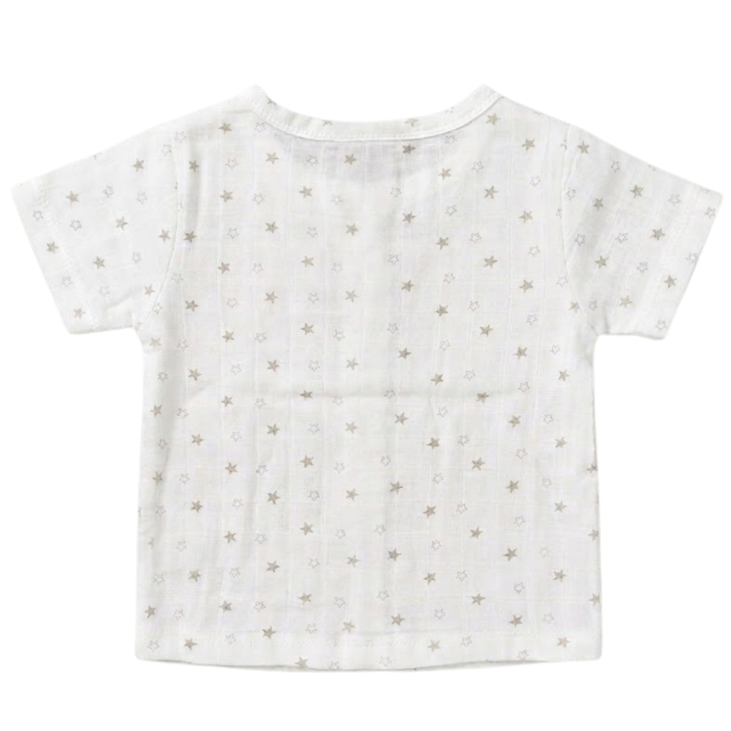 Grey Star Print Organic Muslin Jabla Top