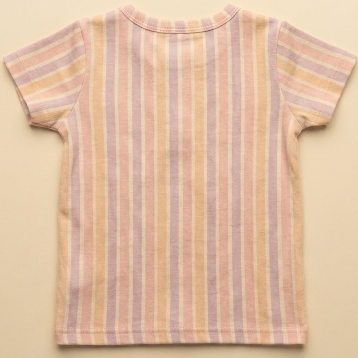 Fruity Fun Print Organic Short Sleeve Henley T-Shirt With Jogger Set