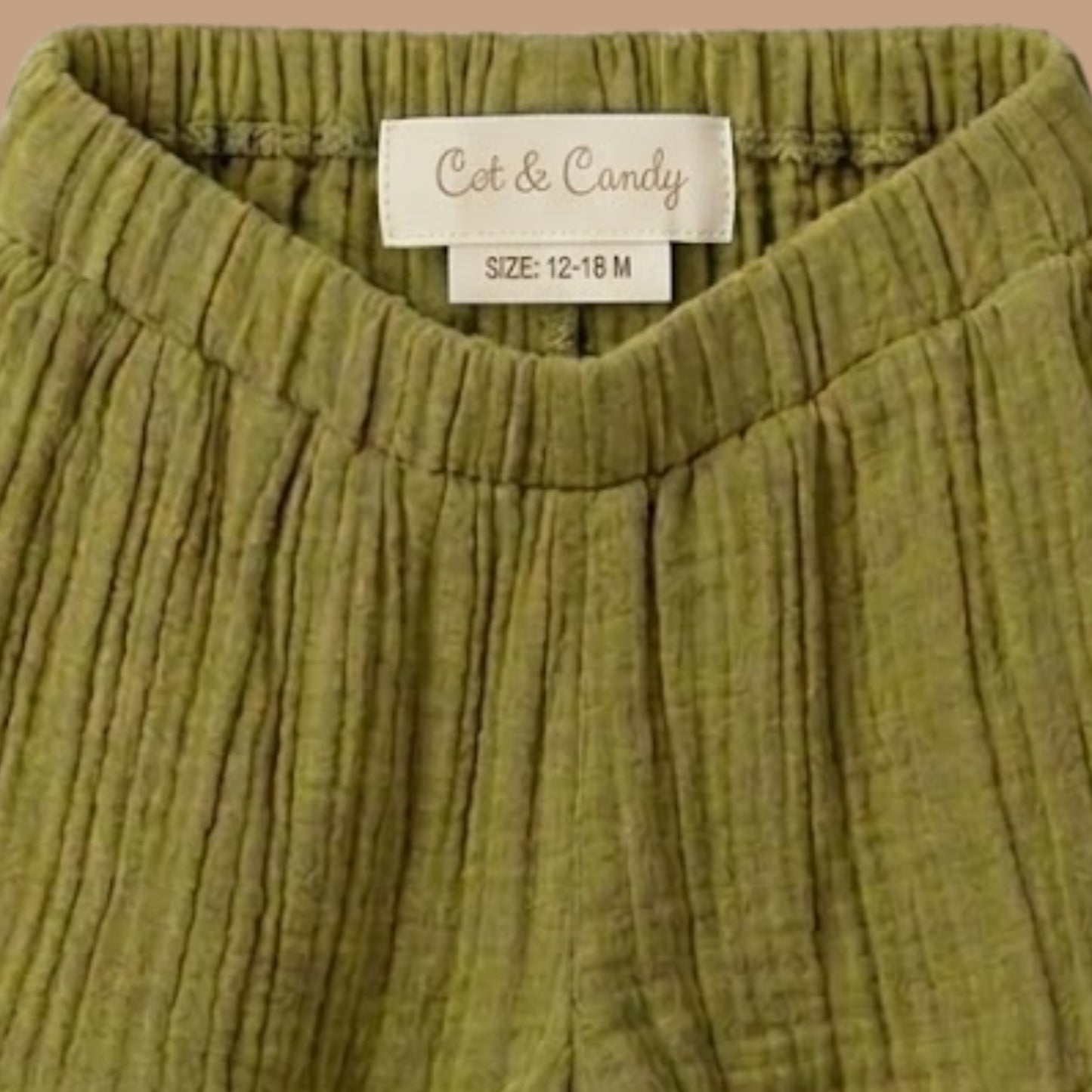 Palm Breezy Print Organic Muslin Jhabla Set Oversized Shirt with shorts