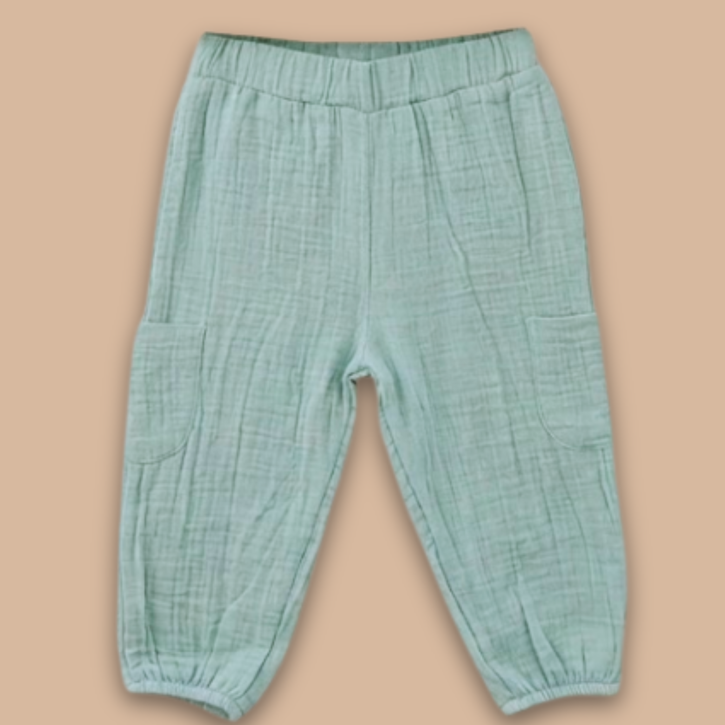 Teal Organic Muslin Lounge Pants