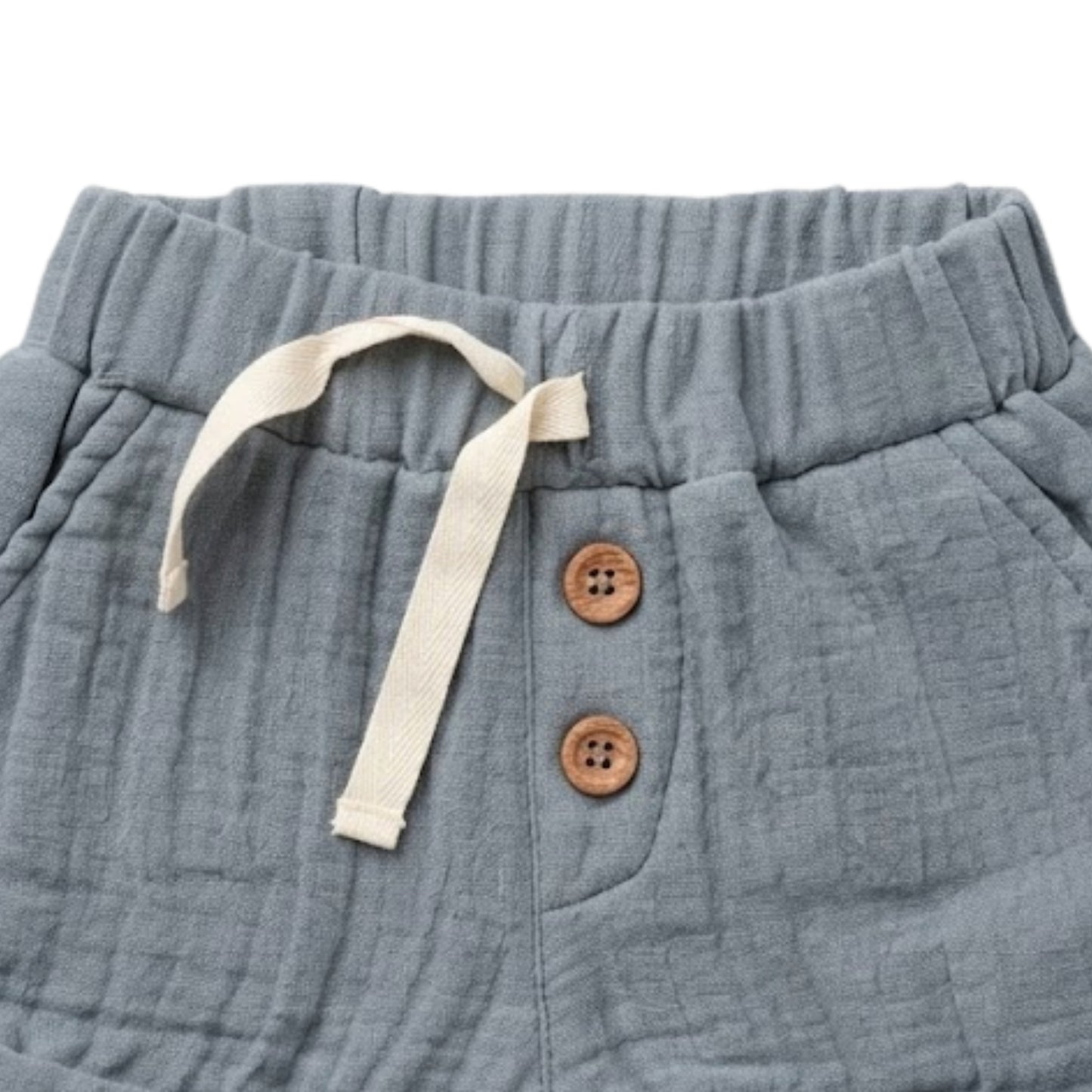 Aqua Organic Muslin Turn-up Shorts