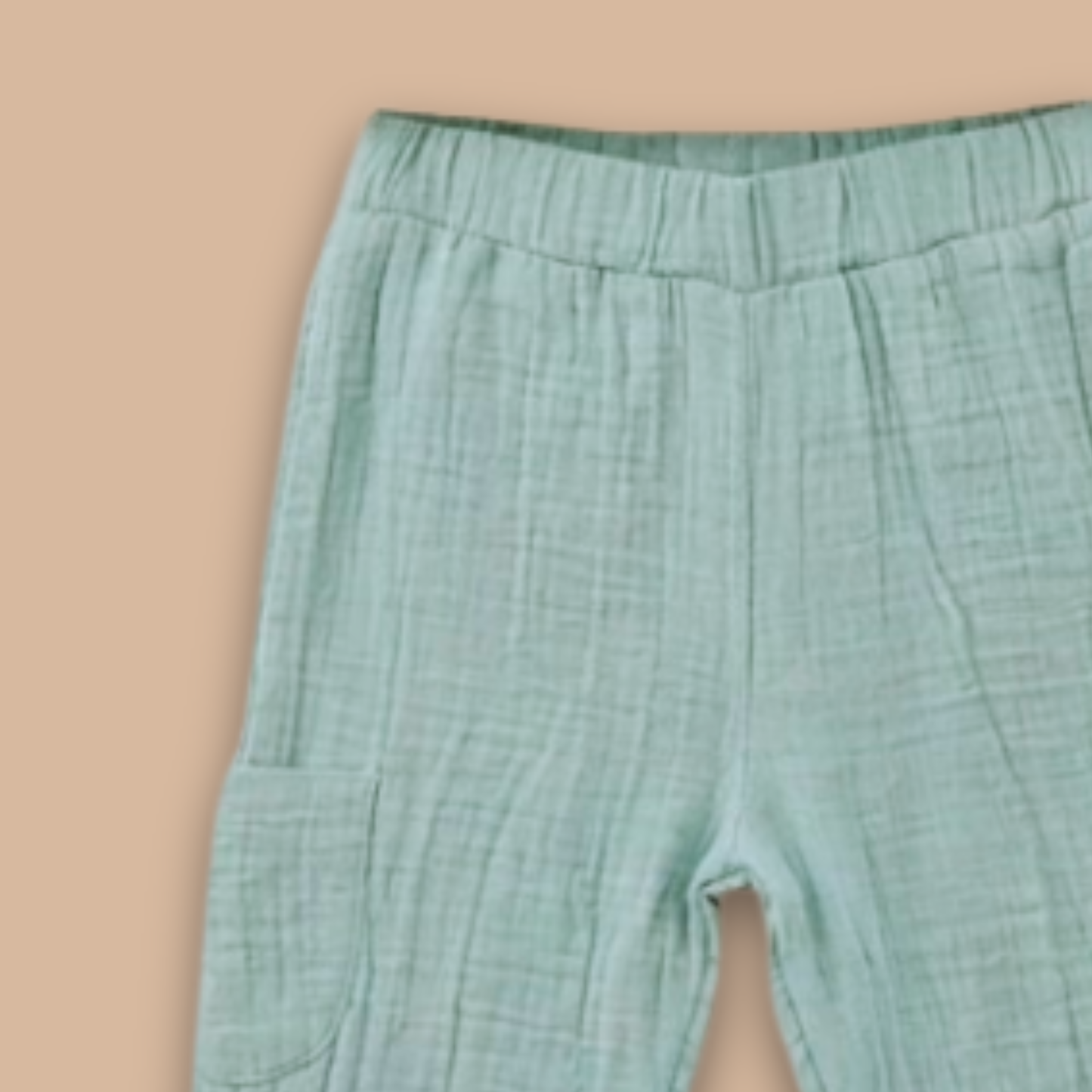 Teal Organic Muslin Lounge Pants