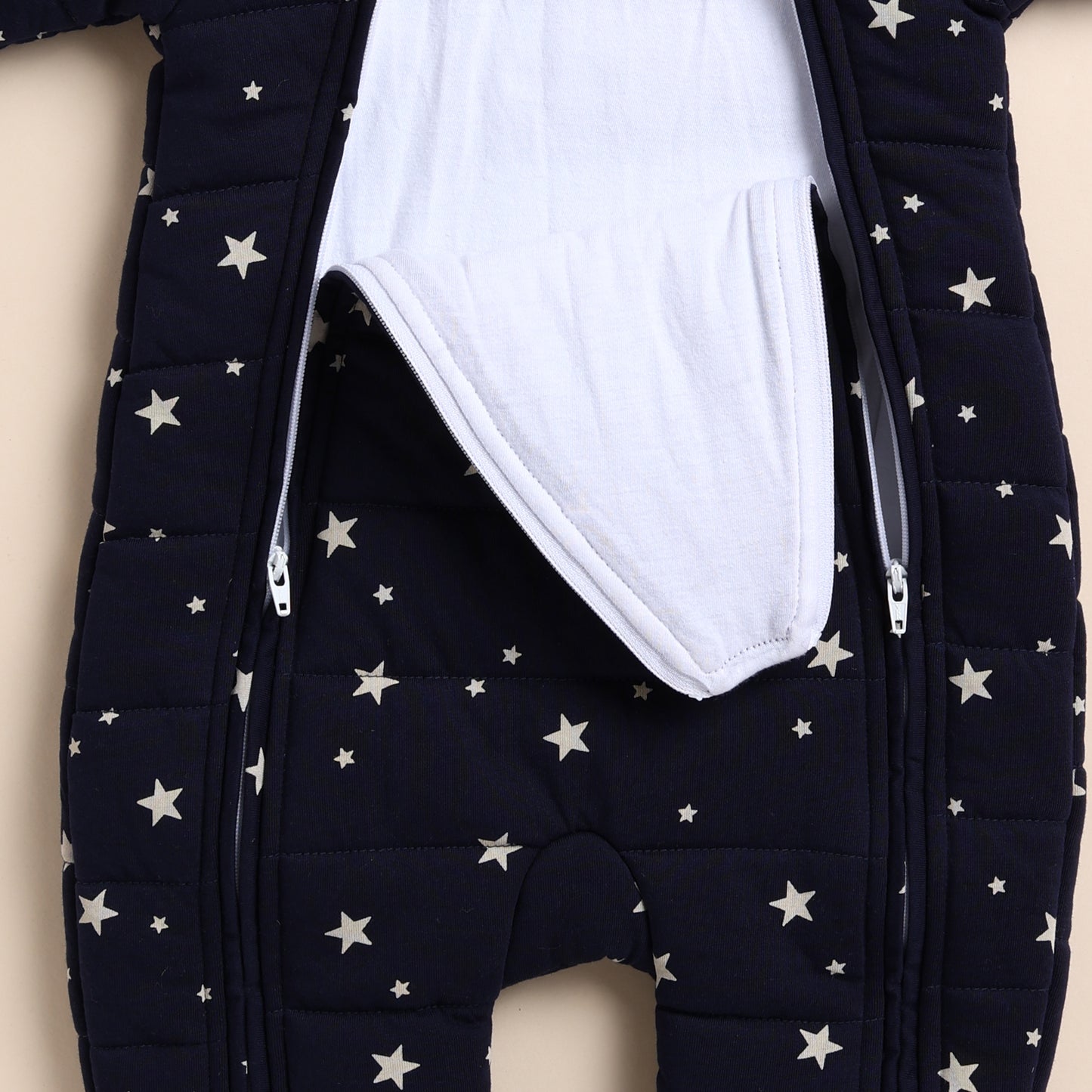 Buy Navy Star infant boys and girls Quilted Sleep Suit Online