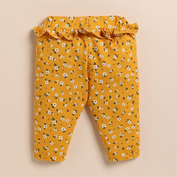 Shop Vintage Floral Organic Frill Leggings for your 3-6 months baby - CotandCandyBaby