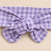 Load image into Gallery viewer, Orchid Gingham Organic Head Band
