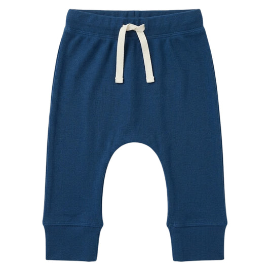 Navy Organic Drawstring Pant