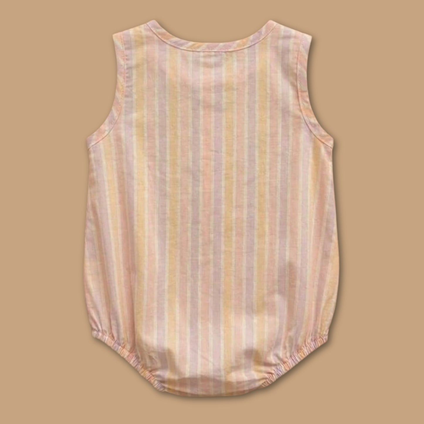Fruity Fun Stripe Organic Bubble Romper