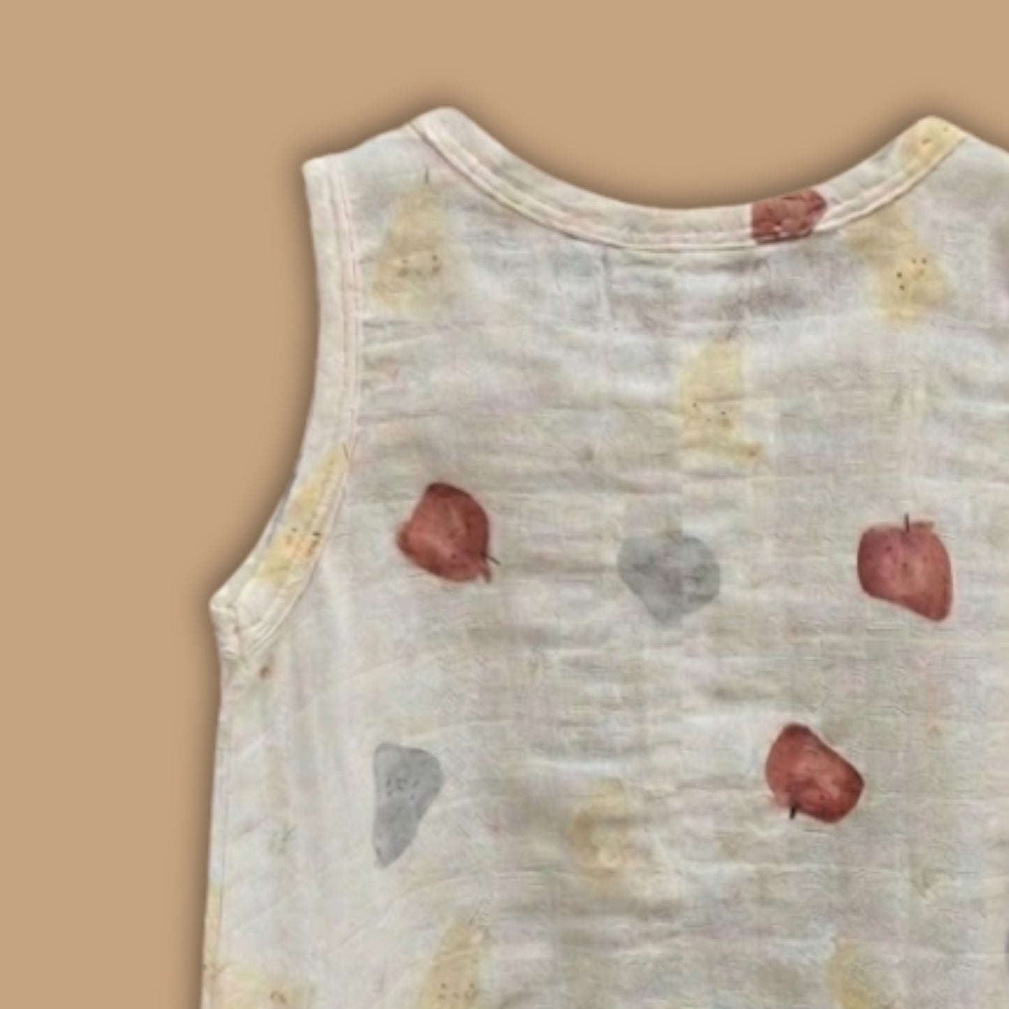 Fruity Fun Print Organic Muslin Bubble Romper