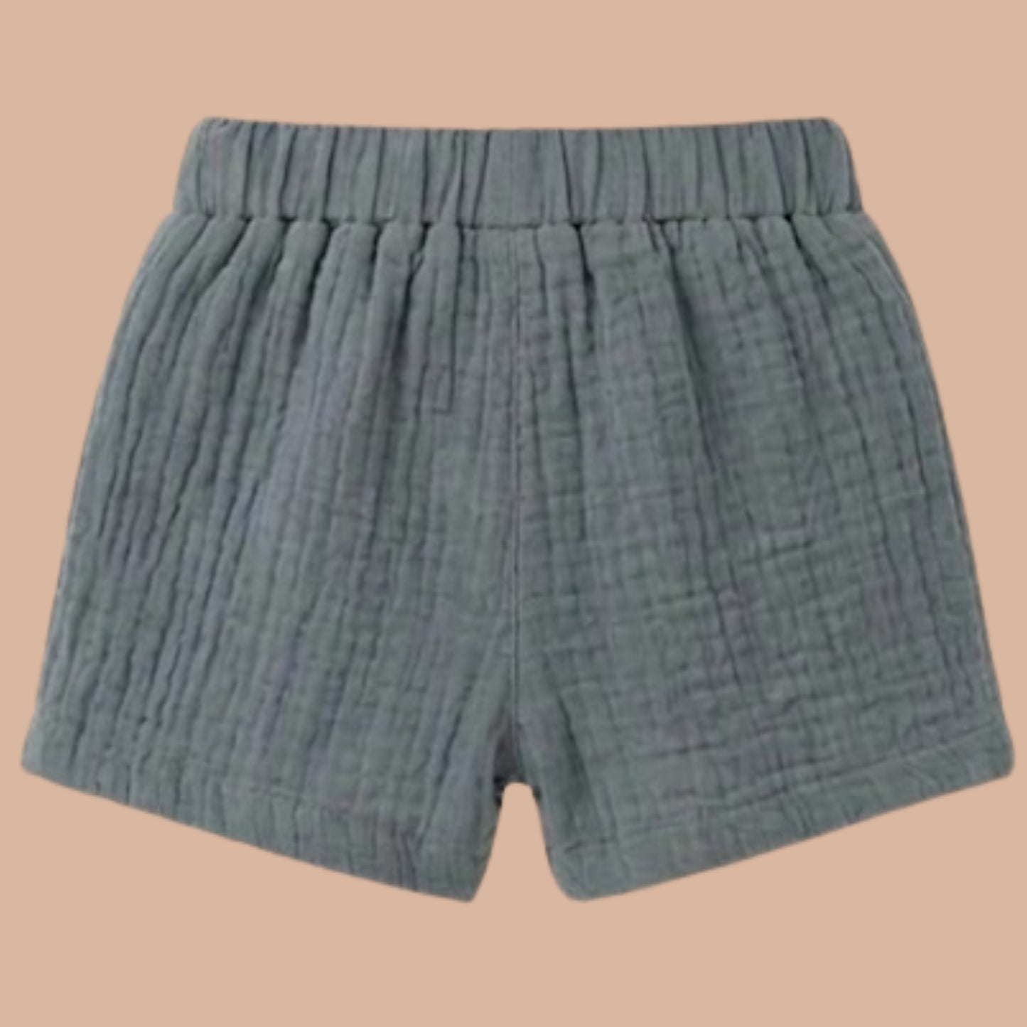 Aqua Organic Muslin Jhabla Set Oversized Shirt with shorts