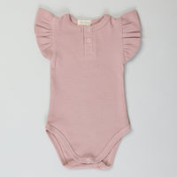 Load image into Gallery viewer, Pink Blush Sleeveless Frill Bodysuit
