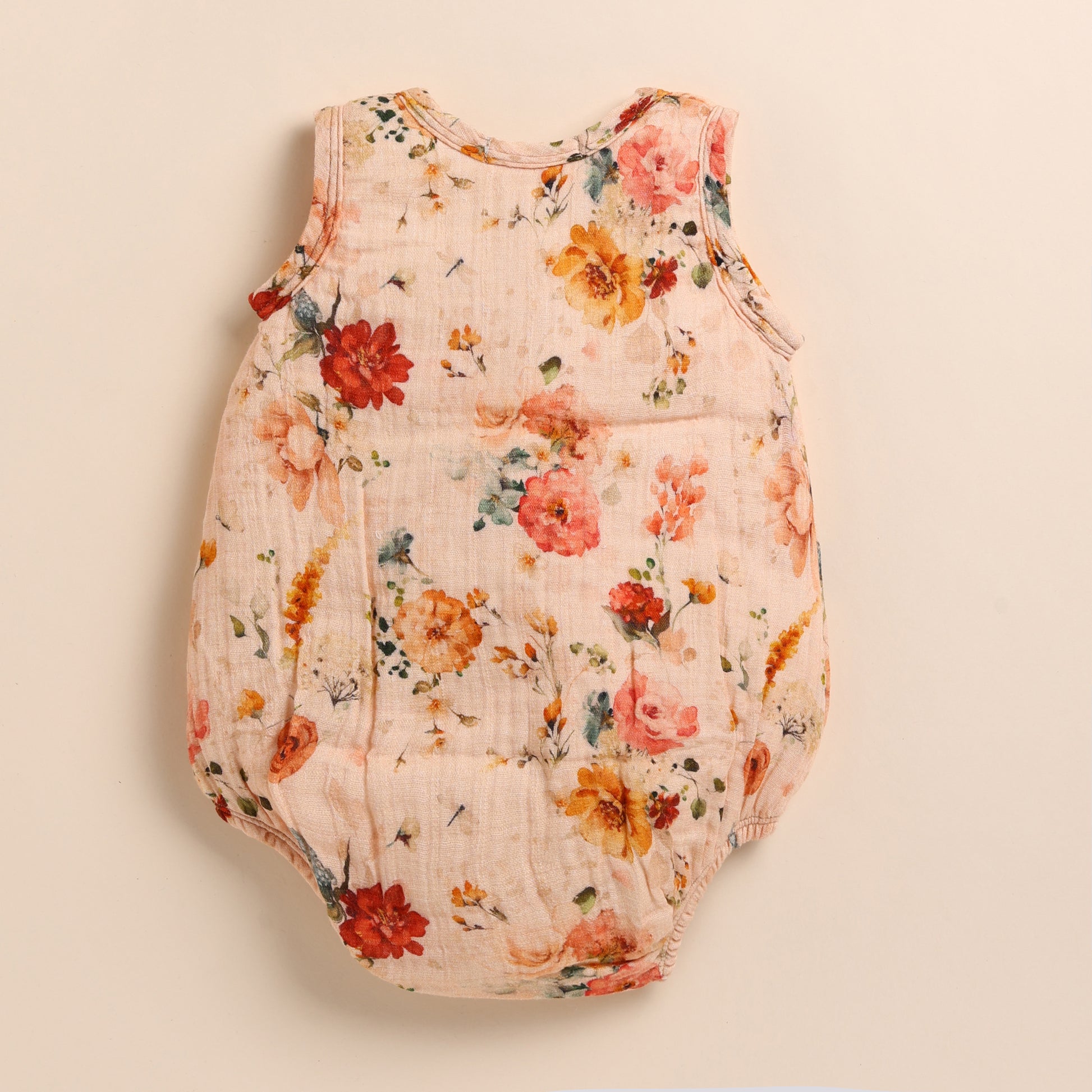 Order Flora Organic Muslin Bubble Romper for your 6-12 months baby - CotandCandyBaby
