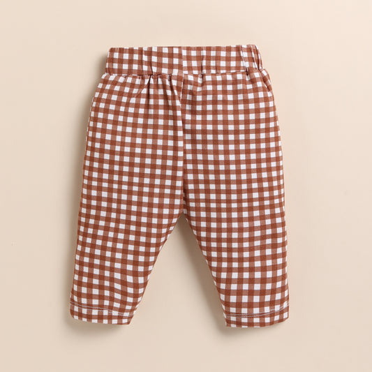 Ginger Gingham Organic Leggings