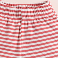 Load image into Gallery viewer, Berry Stripe Organic short for 0-3 months baby
