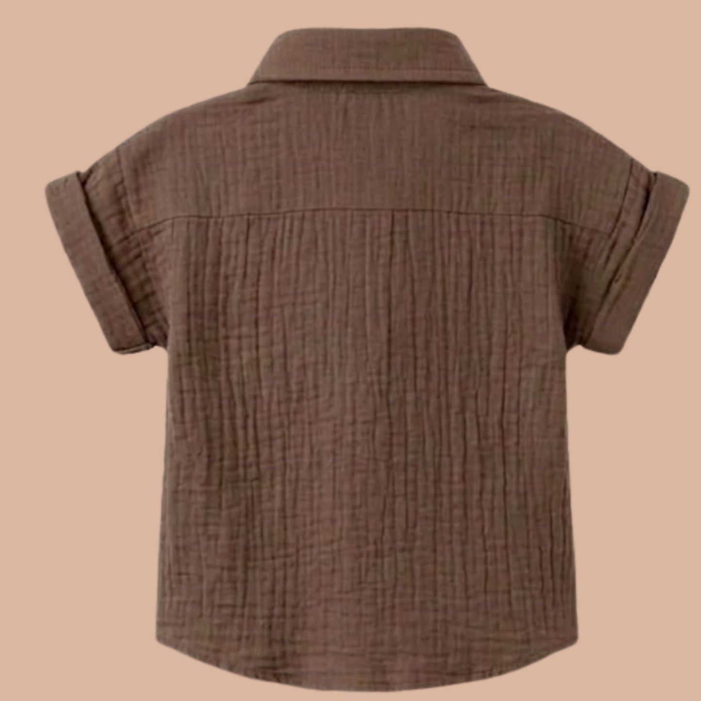 Cocoa Whisper Organic Muslin Jhabla Set Oversized Shirt with shorts
