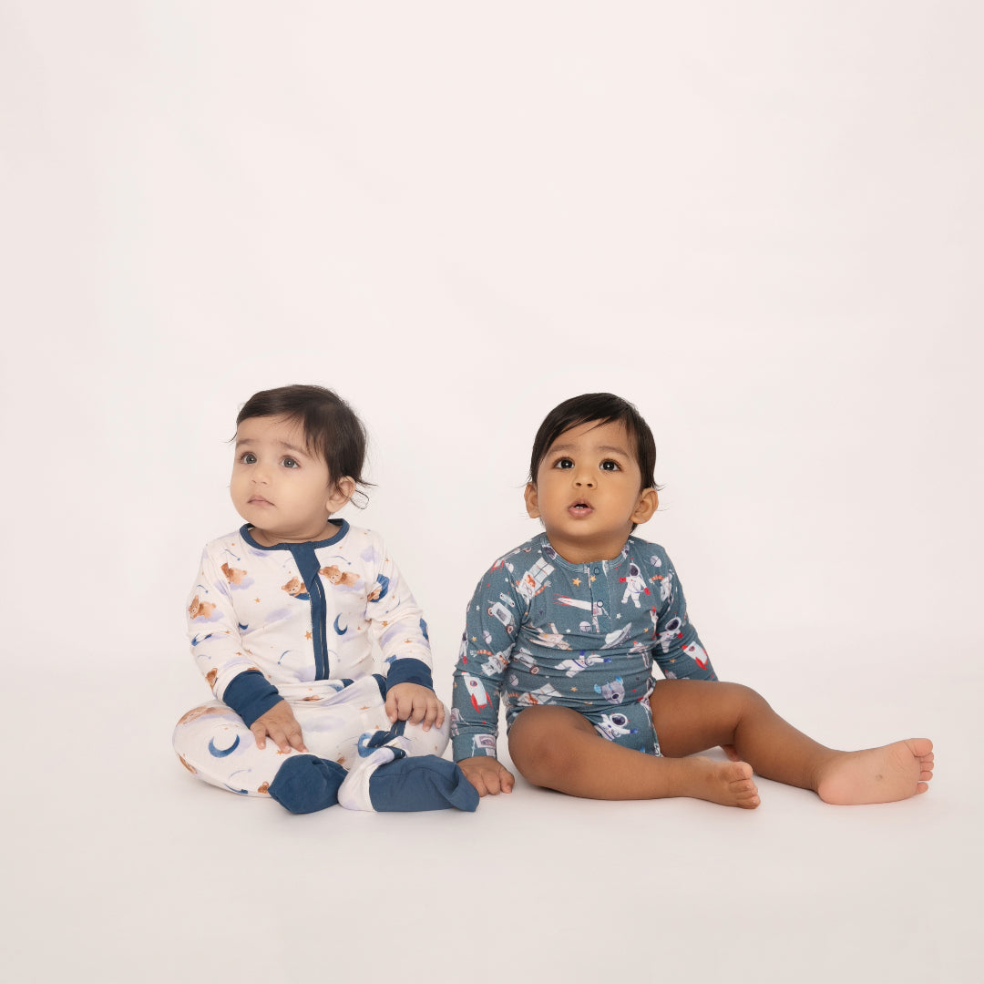 cotton full sleeve zipsuit for baby girl