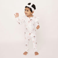 Load image into Gallery viewer, Fairytale Collection Long Sleeve Zipsuit with Frill
