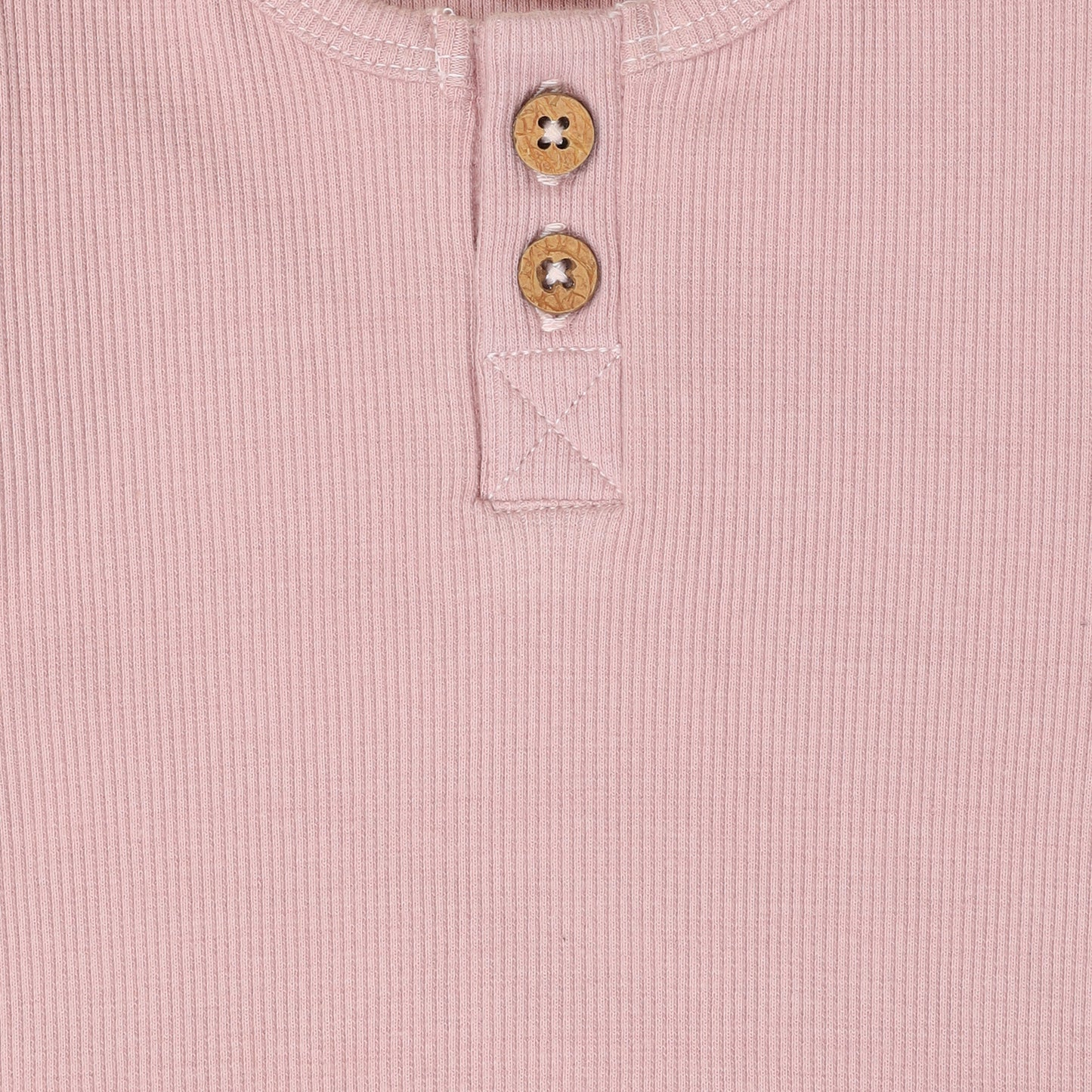 Blush Pink Organic Long Sleeve Frill Bodysuit