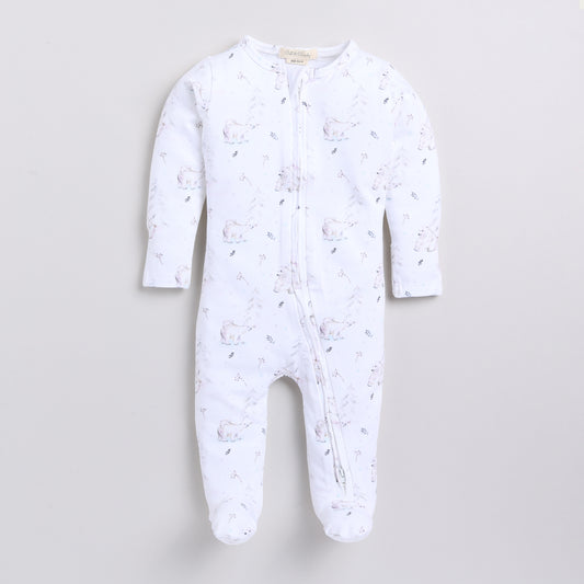 Order Constellation Bear Organic Footed Sleepsuit for your 6-12 months baby - CotandCandyBaby