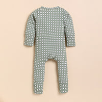 Load image into Gallery viewer, Mineral Gingham Organic Zipsuit
