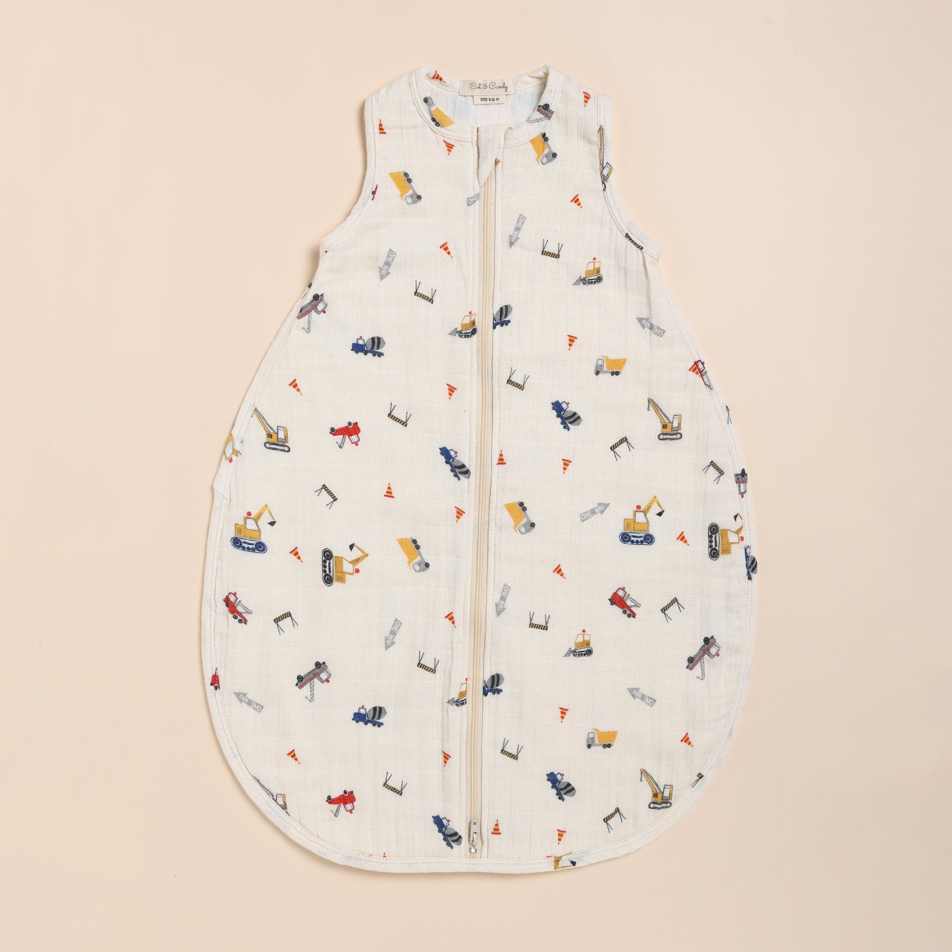 Buy Construction Print Baby Boys and Girls Muslin Sleeping Bag Online