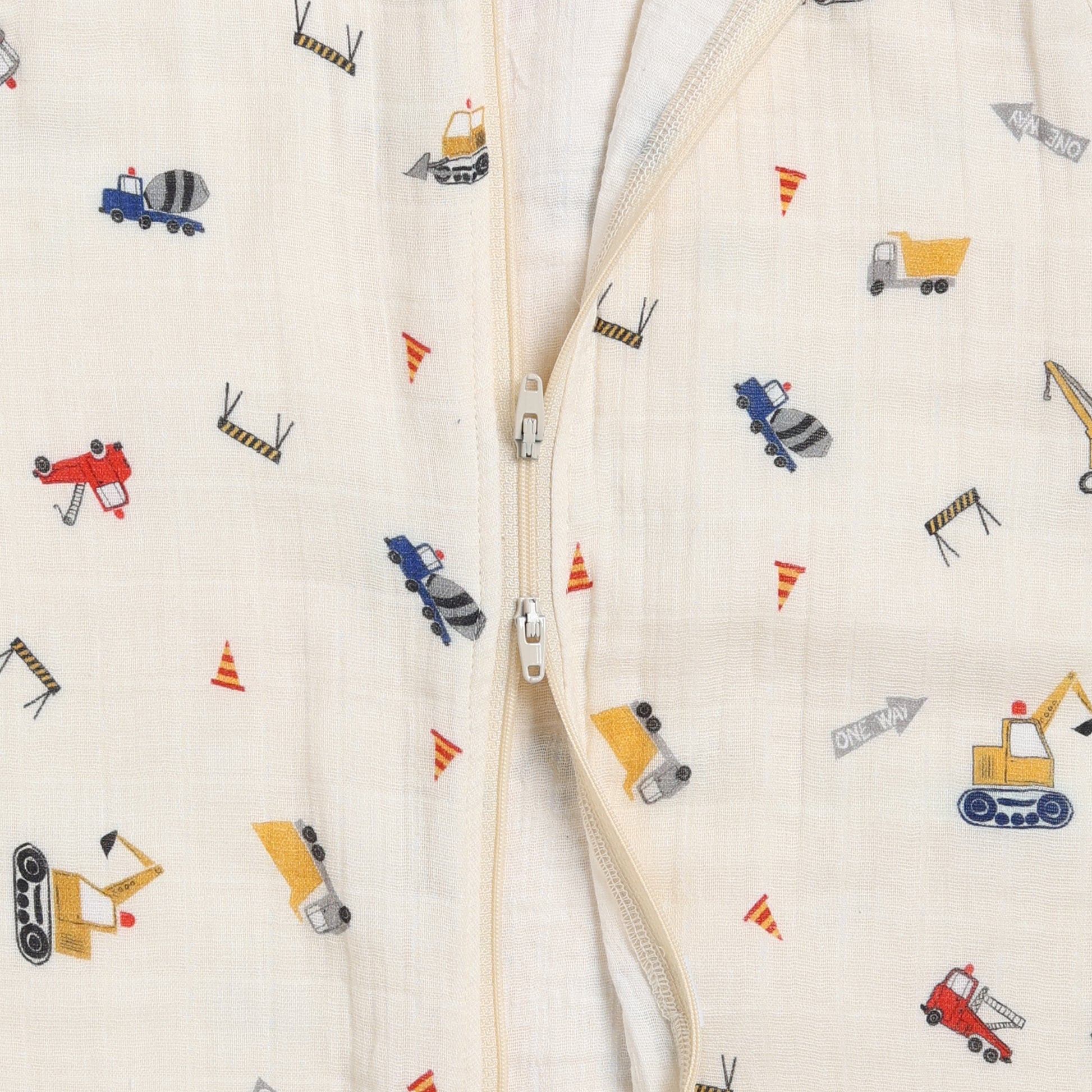 Buy Construction design Baby Boys and Girls Organic Muslin Sleeping Bag Online