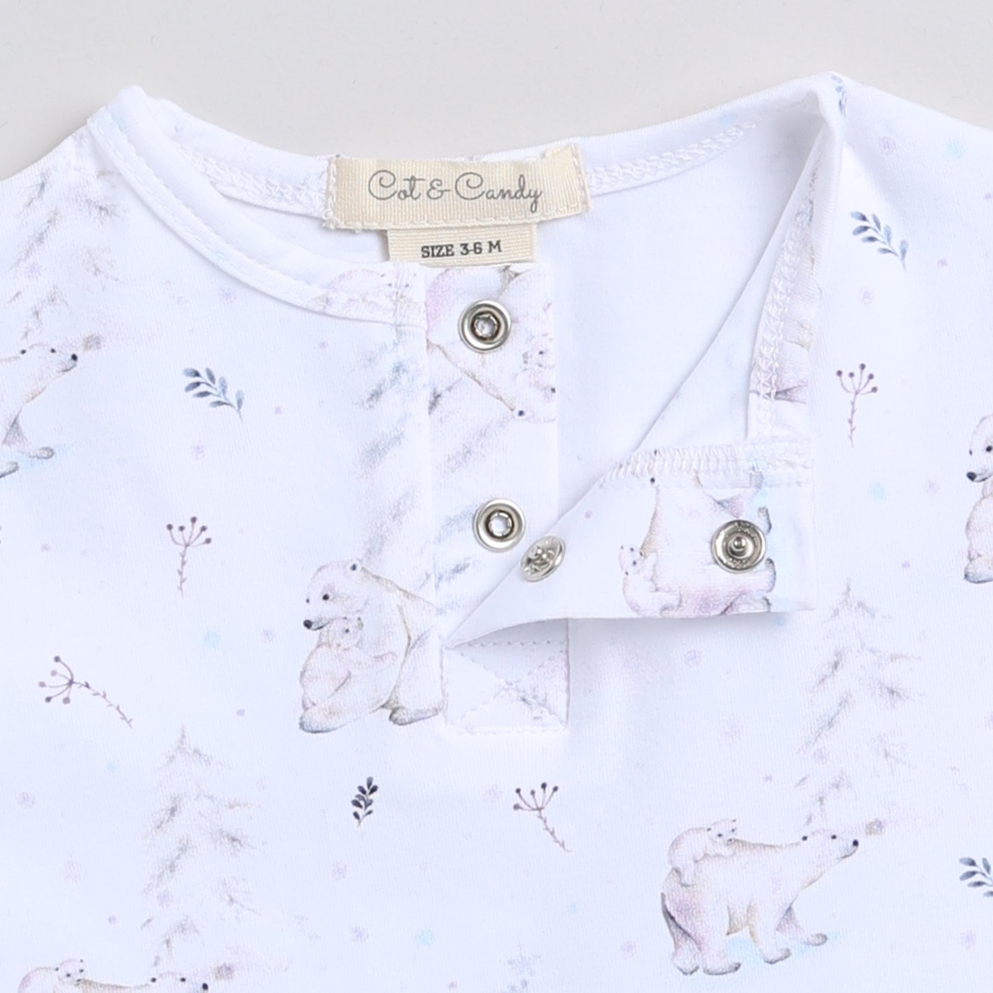 Buy Constellation Bear Organic Long Sleeve Bodysuit for your 0-24 months baby - CotandCandyBaby