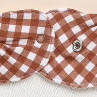 Load image into Gallery viewer, Ginger Gingham Organic Dribble Bib
