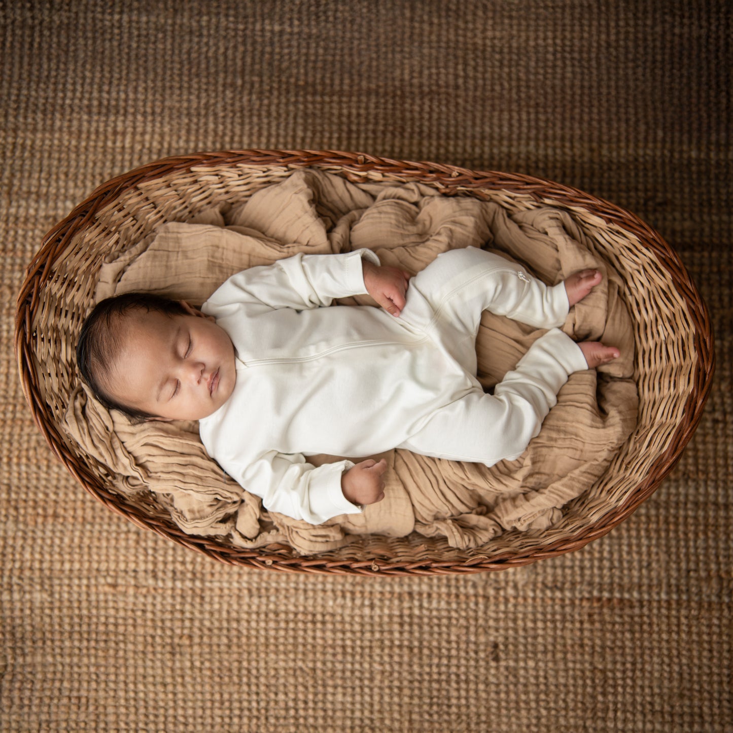 Off White Organic Zipsuit Pack Of 3