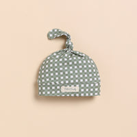 Load image into Gallery viewer, Mineral Gingham Organic Beanie
