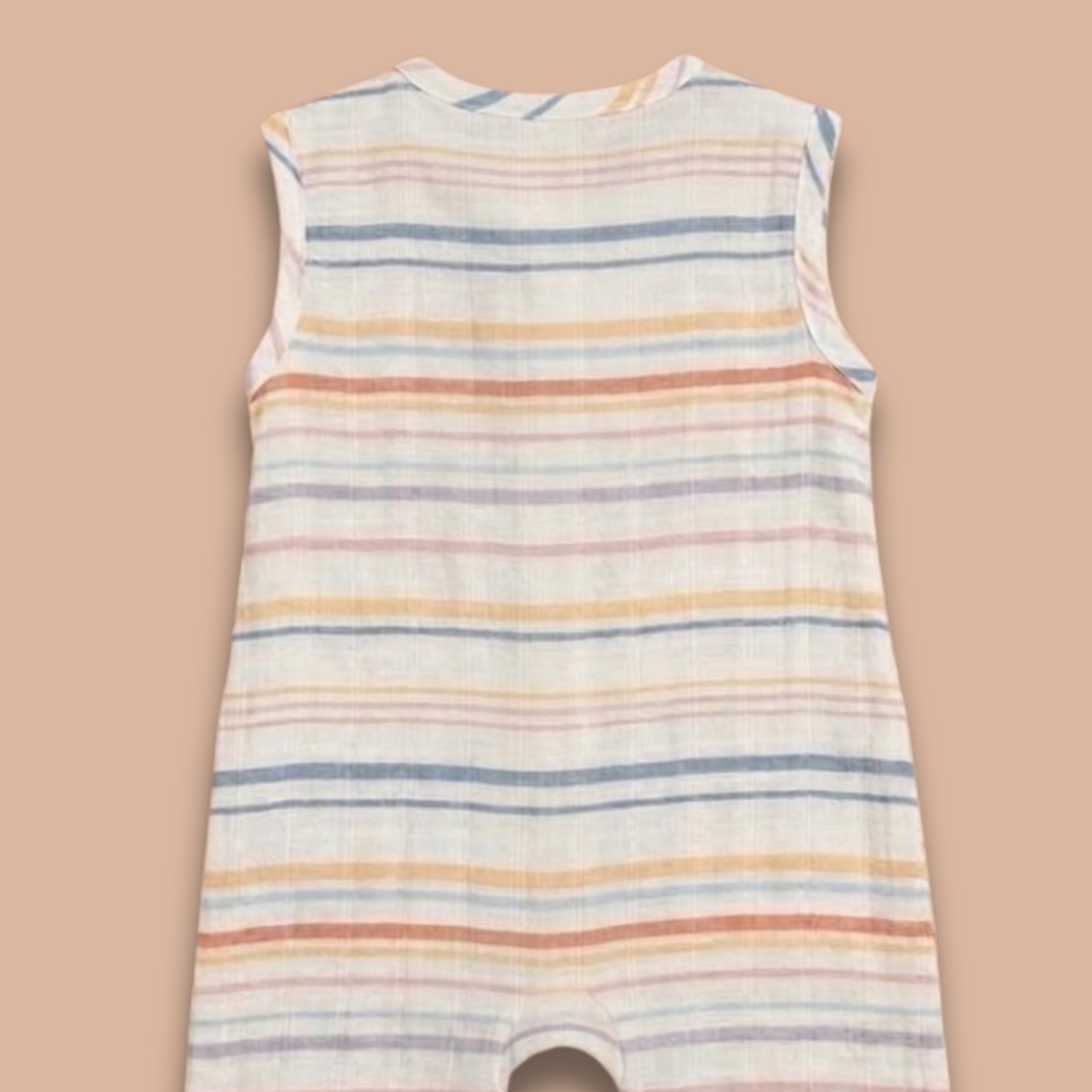 Lagoon Life Print Organic Muslin Sleepsuit
