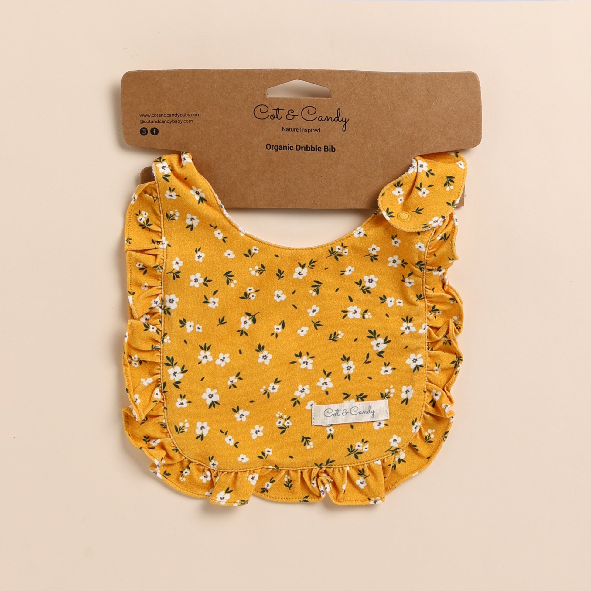 Order Vintage Floral Organic Dribble Bib for your 0-6 months baby - CotandCandyBaby