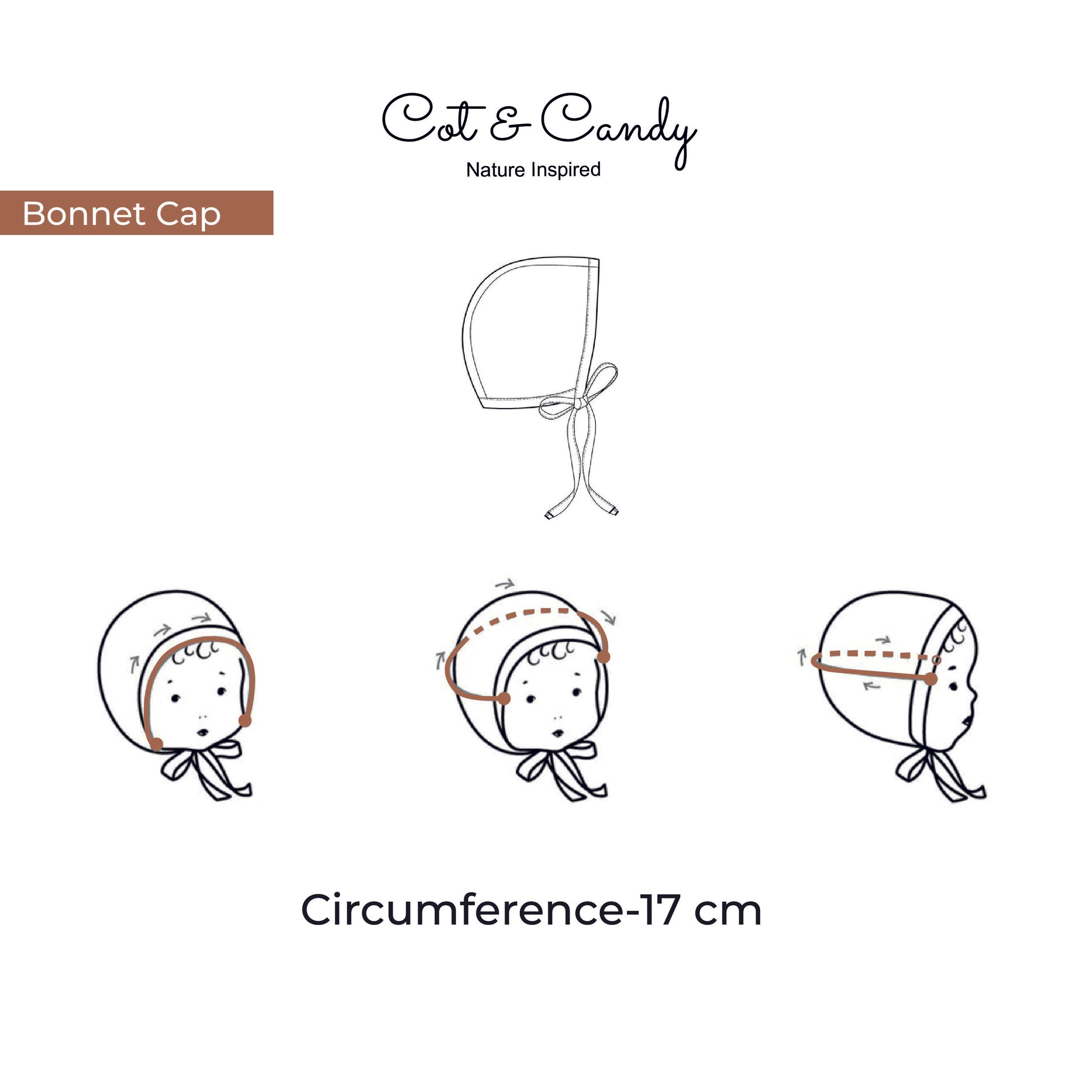 Milk Organic Bonnet Cap for Newborn baby 