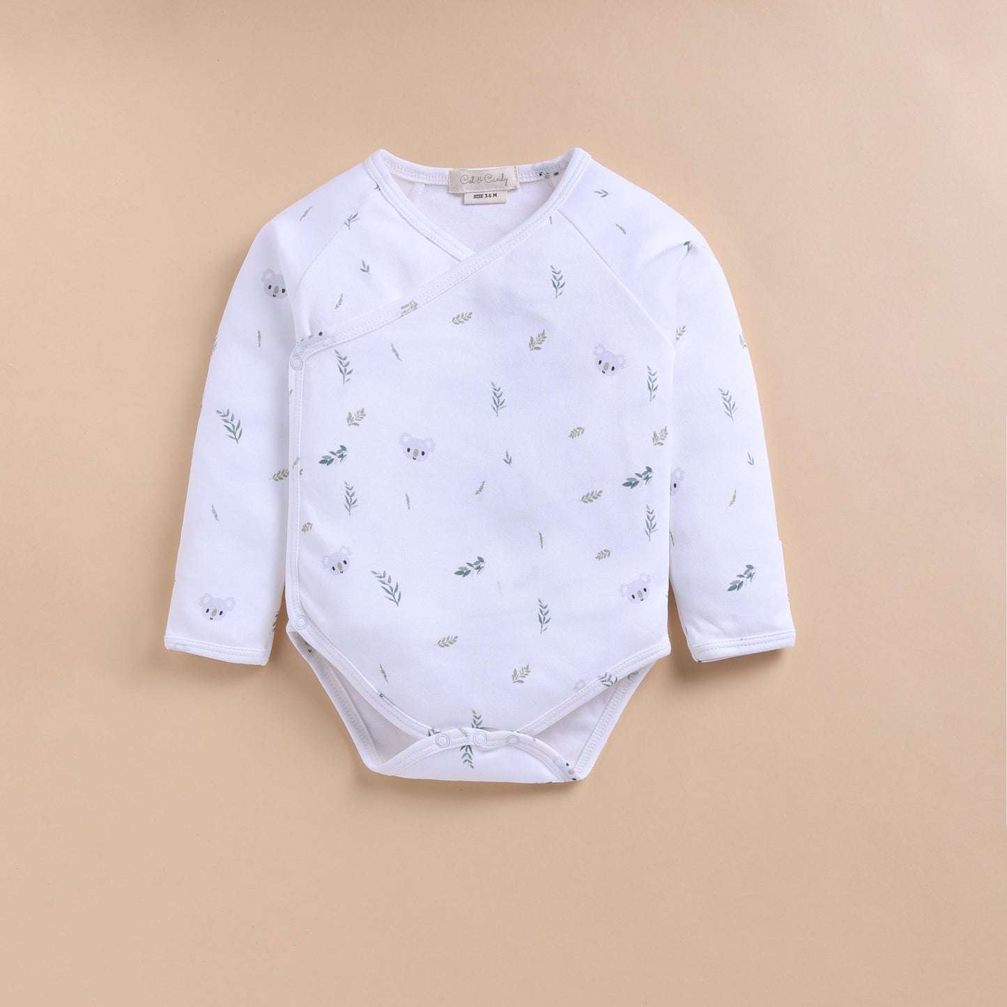 Koala + Sail Away Print Organic Kimono Bodysuit - Pack Of 2