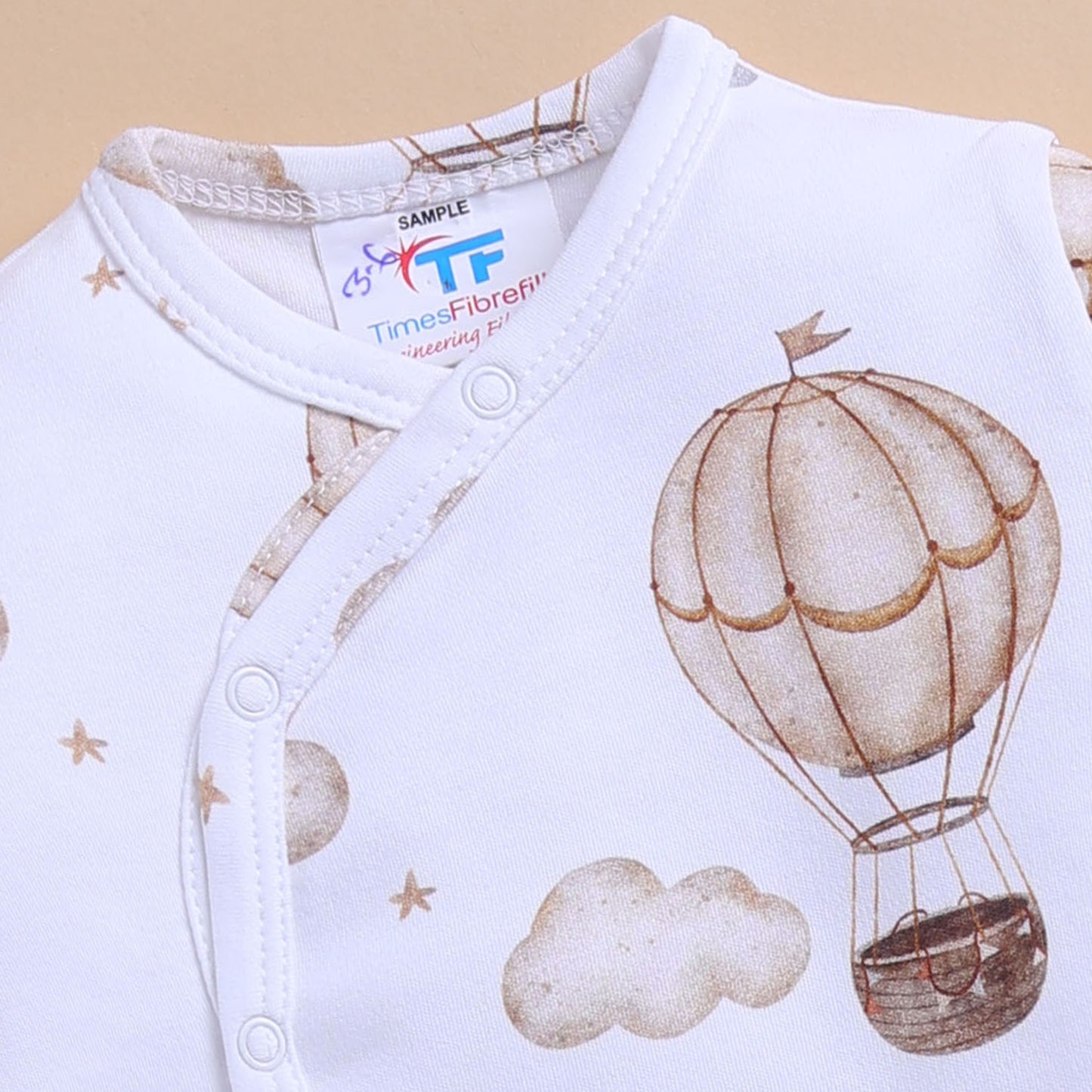 Balloon Pop Organic Kimono Top With Snap