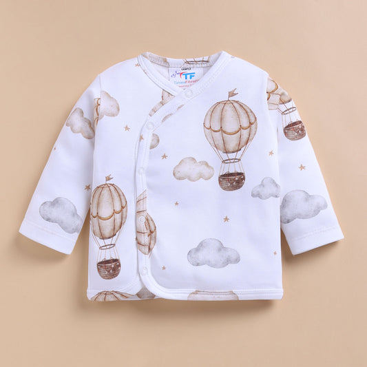 Balloon Pop Organic Kimono Top With Snap