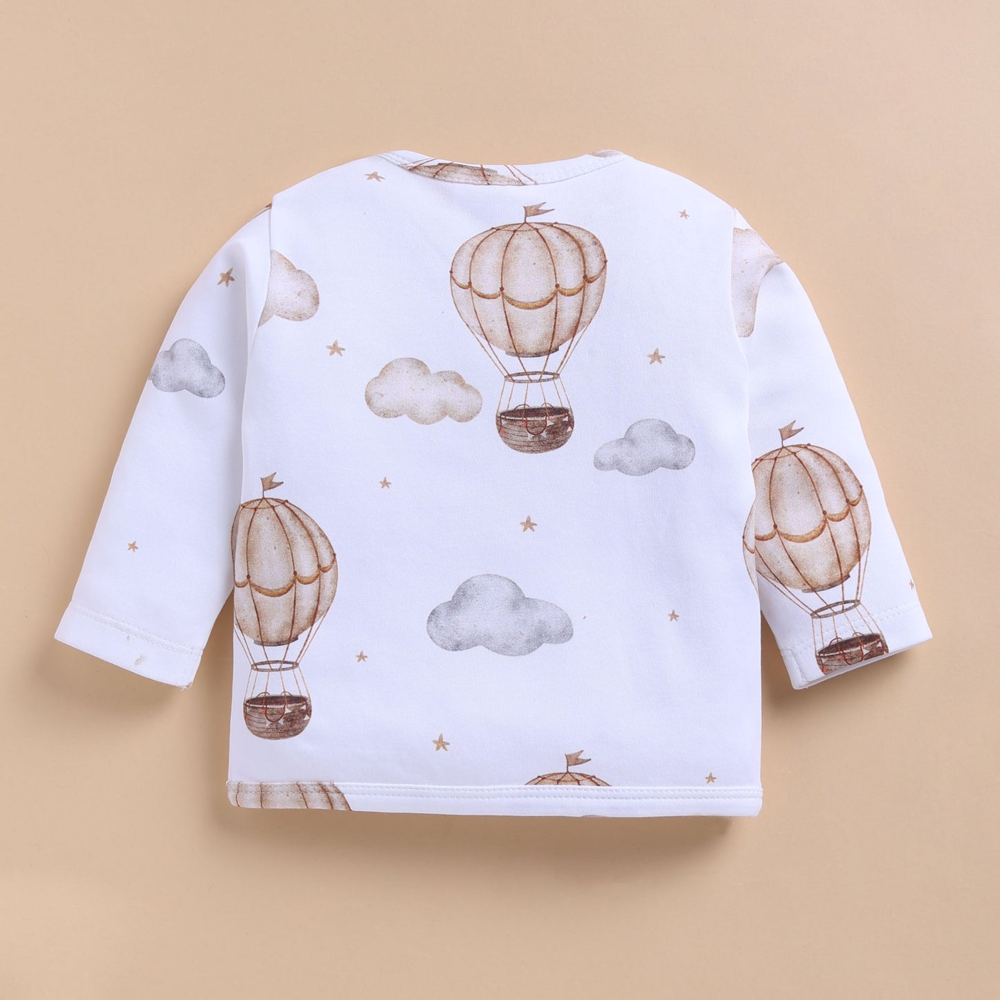 Balloon Pop Organic Kimono Top With Snap