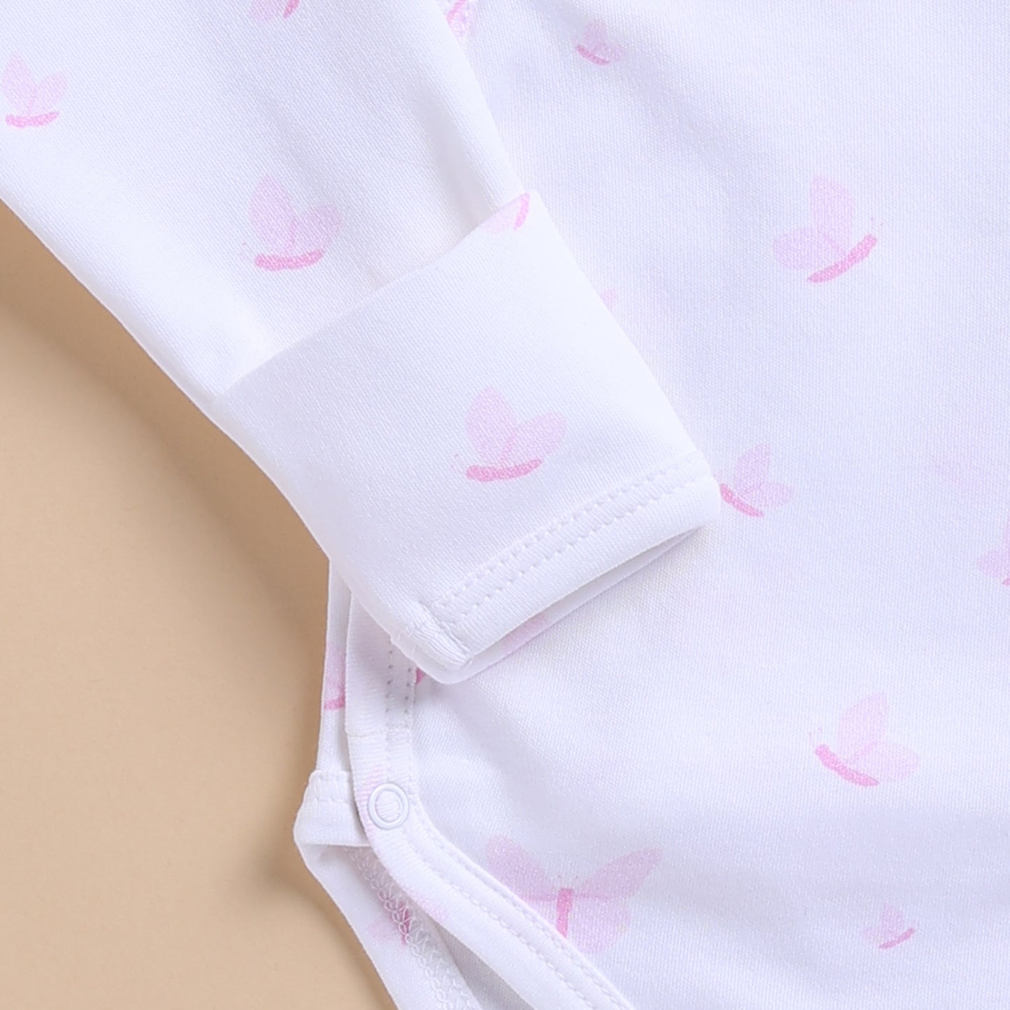 Butterfly Print Organic Kimono Bodysuit