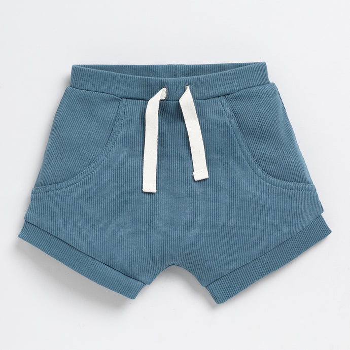 Denim Organic Drawstring Shorts