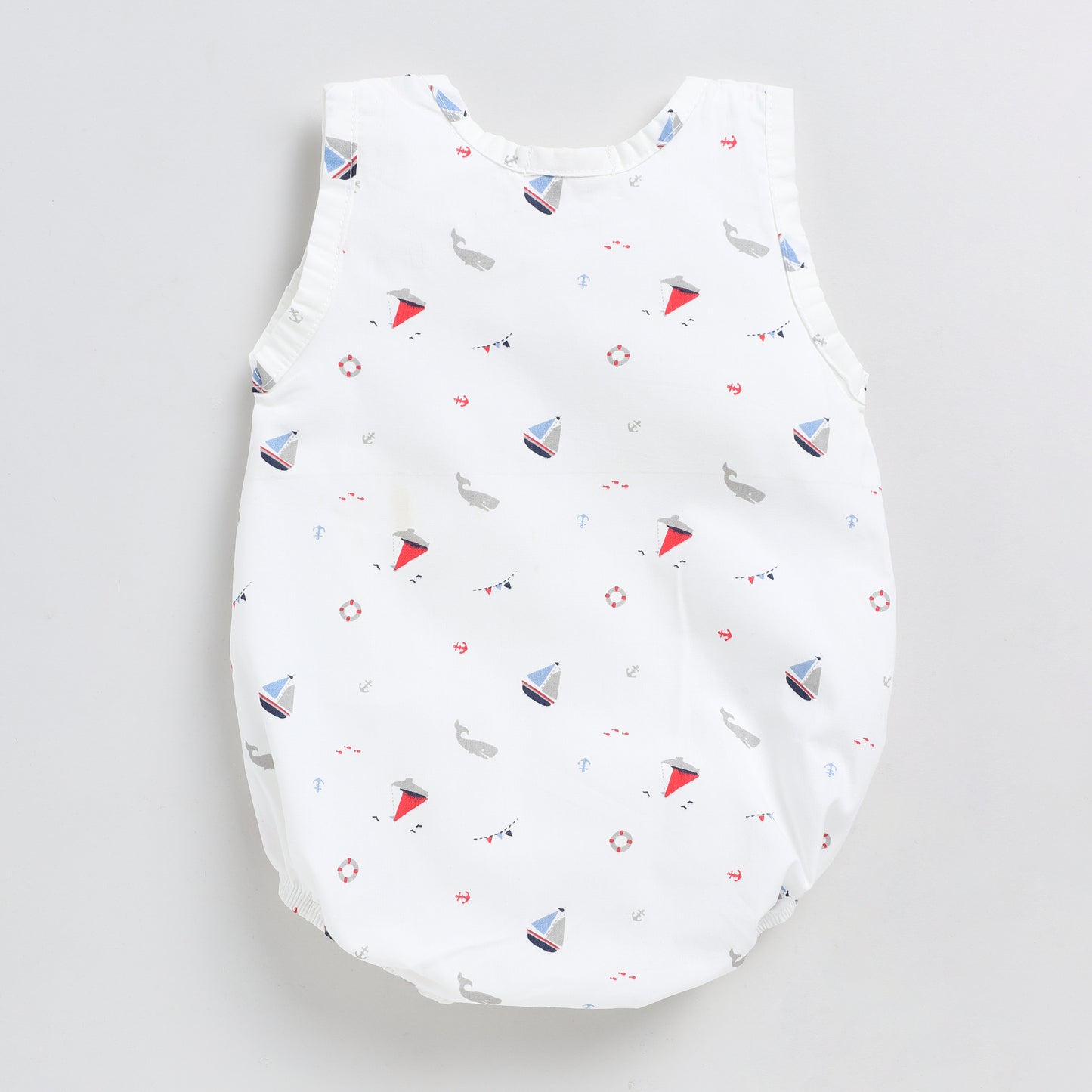 Nautical Organic Bubble Romper