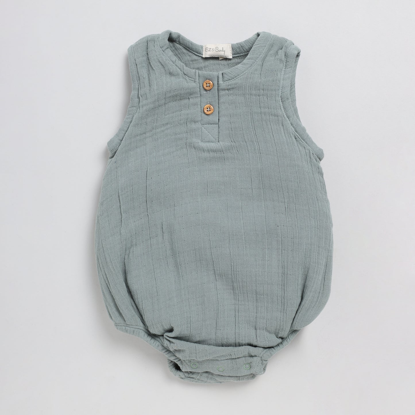 Sage Organic Muslin Bubble Romper