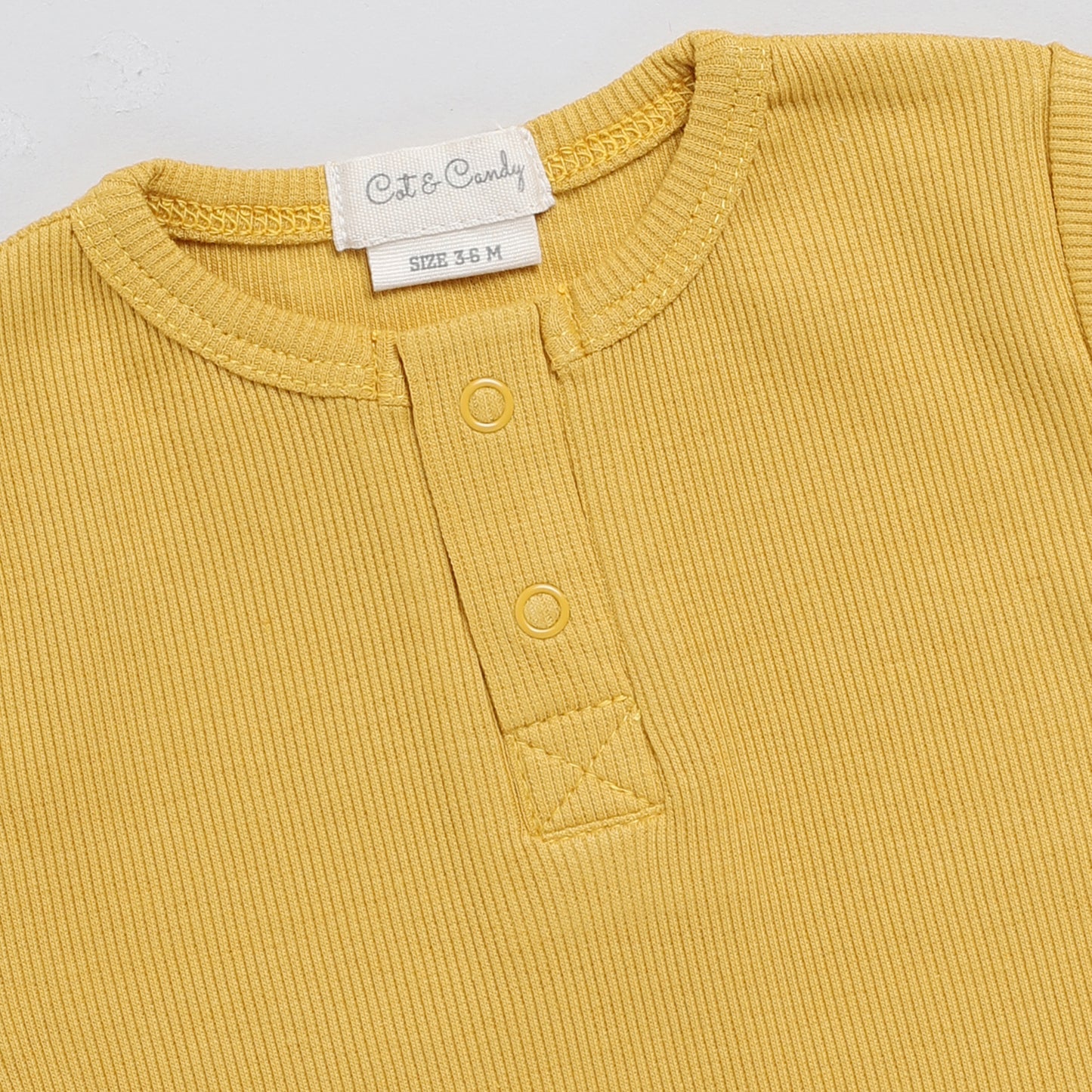 Mustard Organic Short sleeve Bodysuit
